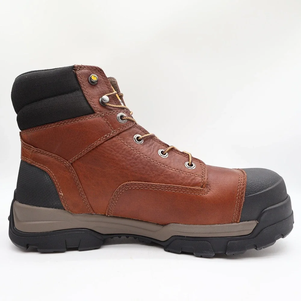 Carhartt CME6355 Work Boots Mens 12 M Brown Leather Waterproof Toe NWT